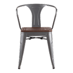 Пример стула Tolix с подлокотниками - фото