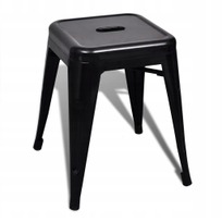 Табурет Tolix, черный - фото
