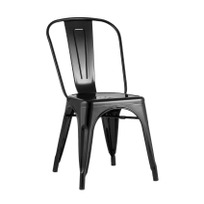 Стул Tolix Черный глянцевый - фото