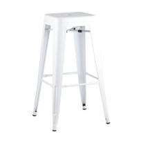 Стул Tolix барный Белый глянцевый - фото