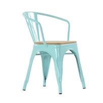 Кресло Tolix Wood Style, цвет по RAL - фото